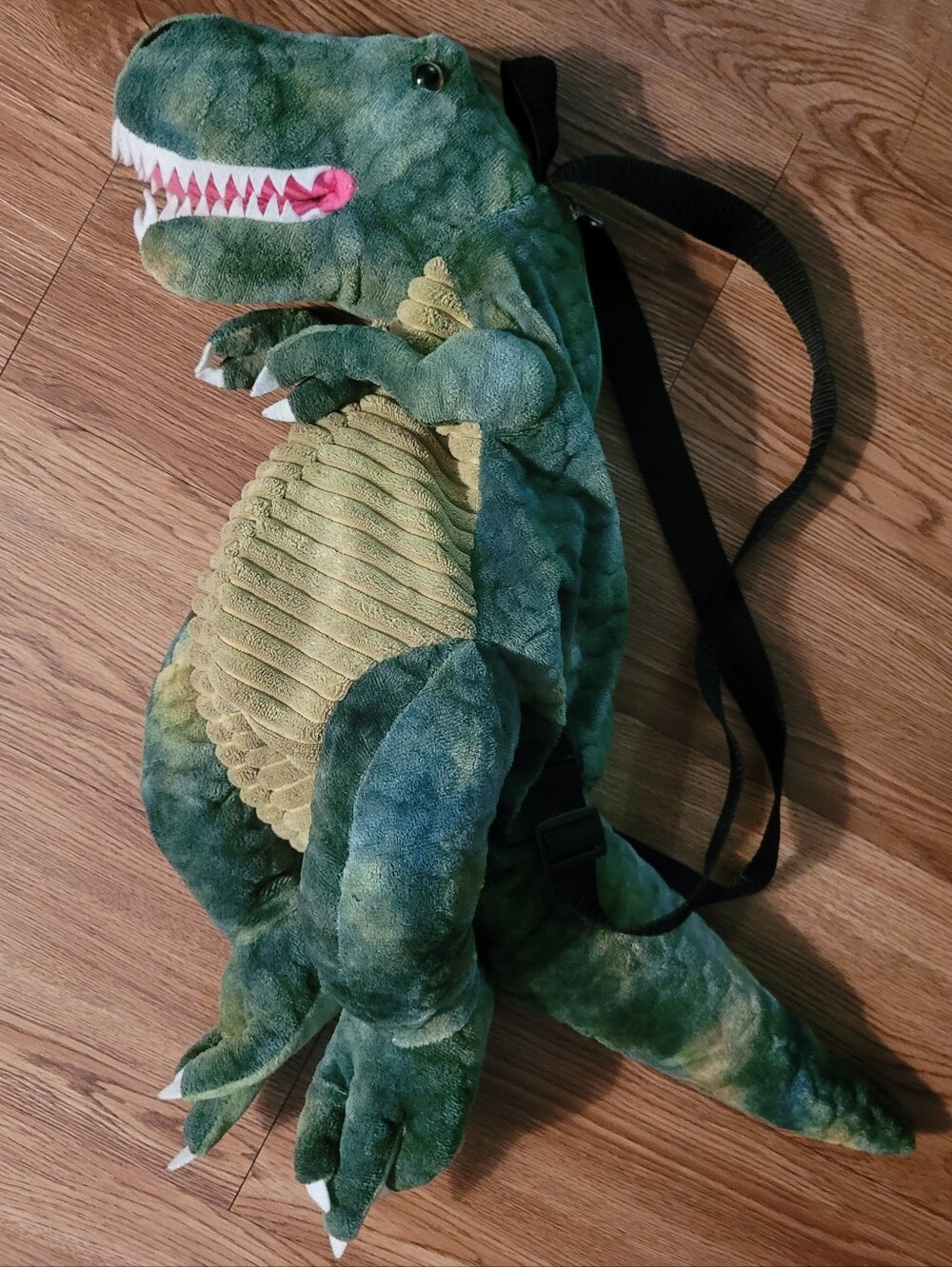 Dinosaur T-Rex Allosaurus backpack science nerd rave Jurassic Park plush 90s